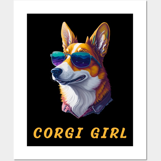 corgi girl Wall Art by vaporgraphic